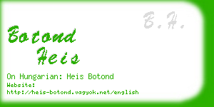 botond heis business card
